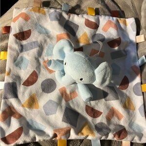 Parents Choice Elephant Geometric Lovey Baby Security Blanket Unisex Neutral 12"